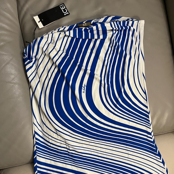 NWT - Ice Iceberg Women’s Azure Maxi Skirt -  Made in Italy - EU 50 / US 34 - Picture 5 of 10